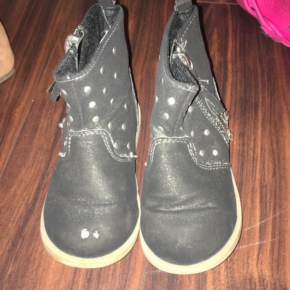 Sliver grey booties toddler